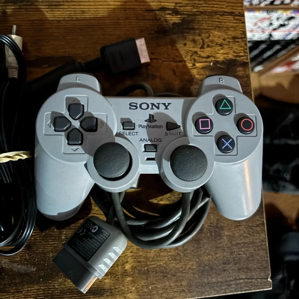 Sony PlayStation Console - Classic Gray with matching DualShock 1 Controller